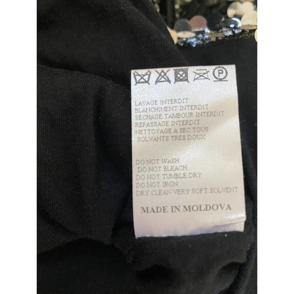 NWT Carven Sequin Dress One Shoulder Silver Metallic Asymmetric Sheath 3… - Picture 14 of 14